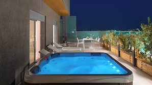 Terrace/patio - Rhodes Skyline Suite With out Door Jacuzzi Sea View A2 (Rhodes)