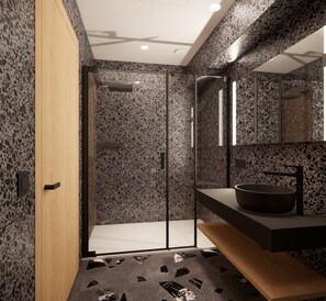 Shower, free toiletries, hair dryer, slippers - ASTON HOTEL RIGA (Riga)