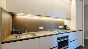 Apartment | Private kitchen | Full-sized fridge, oven, stovetop, dishwasher