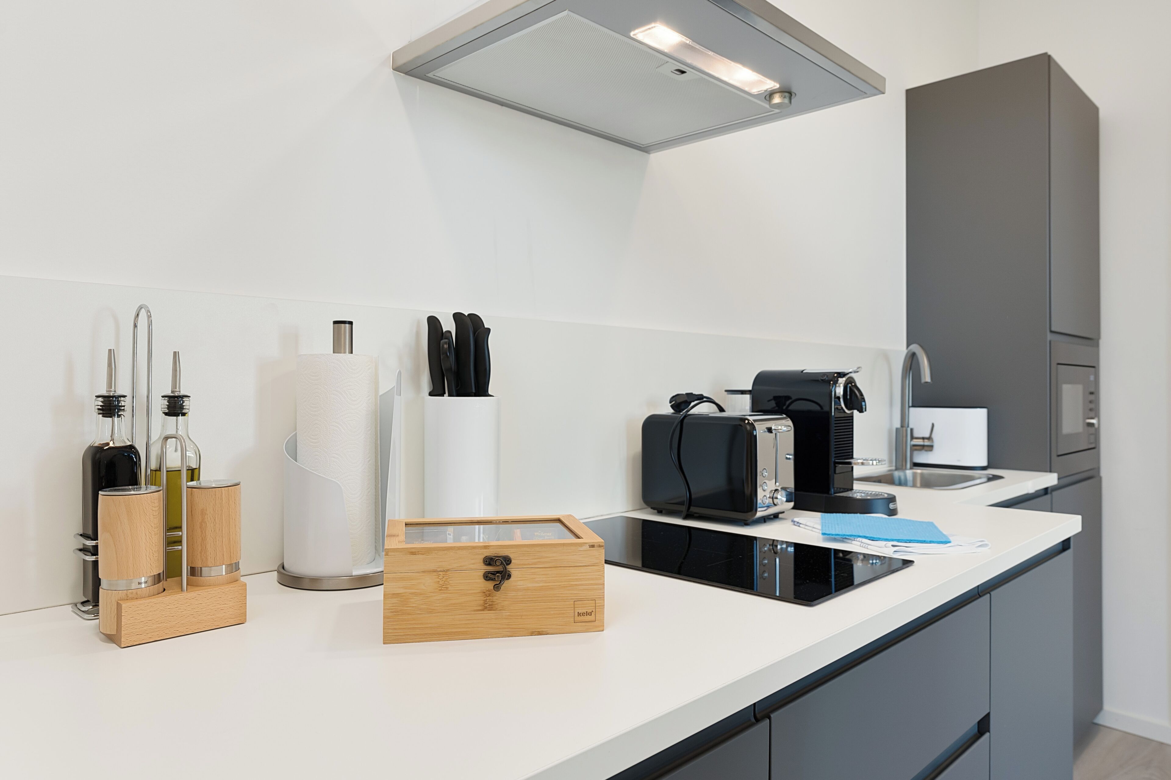 Superior-Apartment, Stadtblick | Eigene Küche