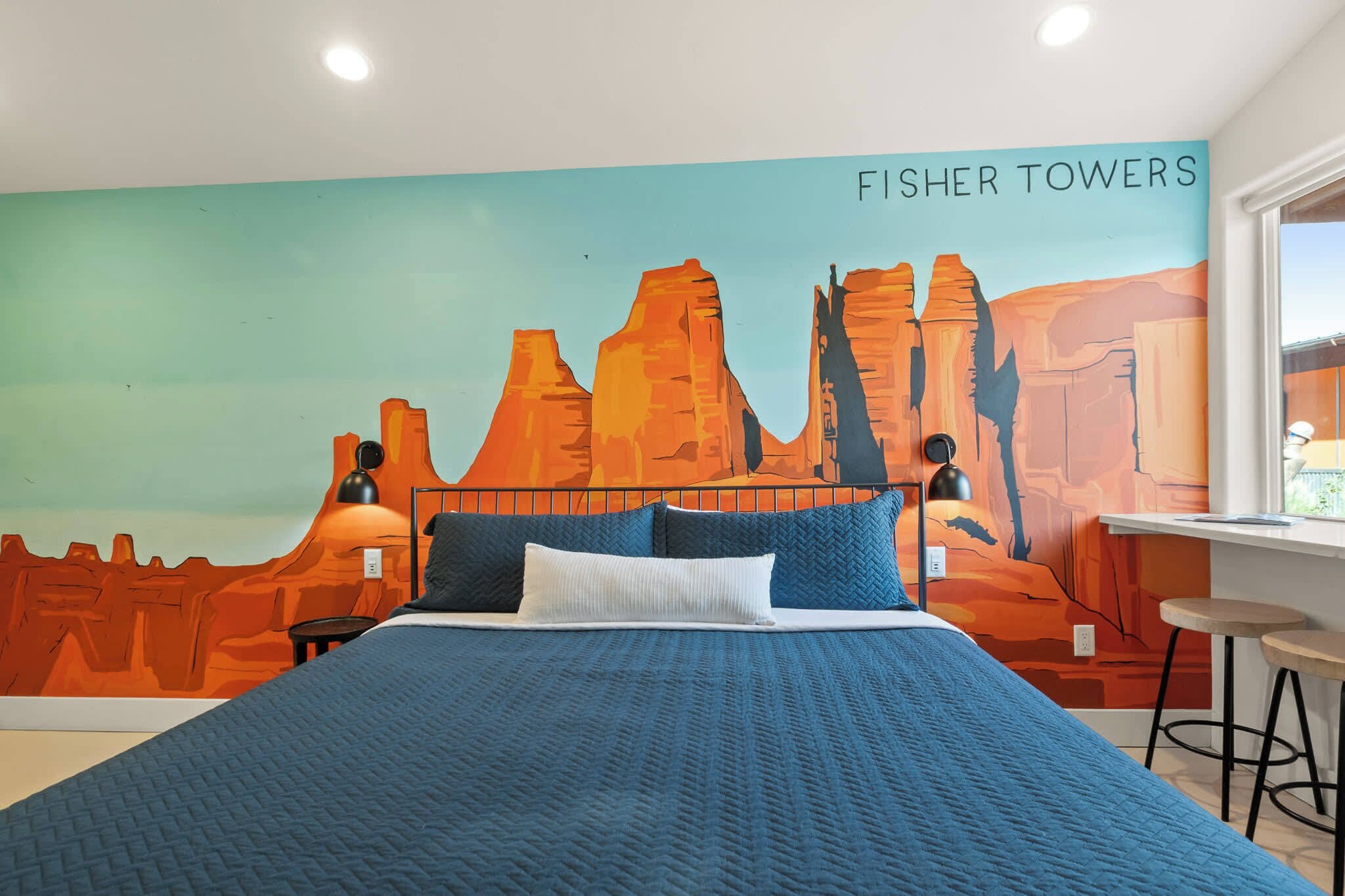 1 slaapkamer, een bureau, een strijkplank/strijkijzer, wifi