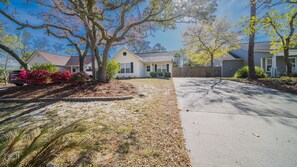 Exterior - Sapphire Retreat: Pet Friendly - Walk to the Beach.  (Oak Island)
