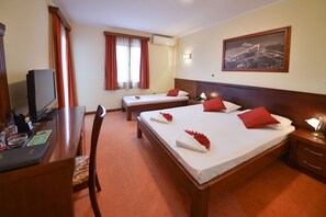 Premium bedding, memory foam beds, in-room safe, desk