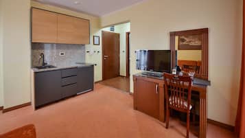 32-inch LCD TV with premium channels, TV