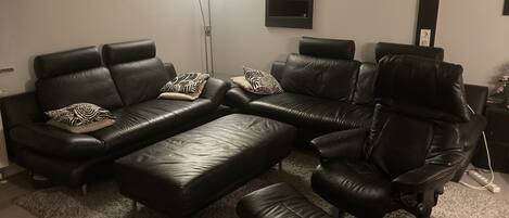 تلفزيون، مدفأة، كُتُب، طابعة