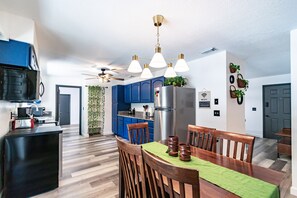Microwave, oven, stovetop, dishwasher