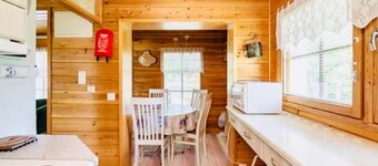 Countryside riverfront winter/summer cabin