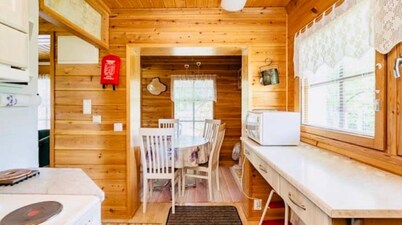 Countryside riverfront winter/summer cabin