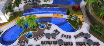 Olímpia Solar das Águas Resort Luxo - 02 min do Parque Aquático