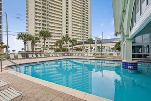 Indoor pool, a heated pool