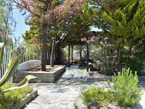 House, 2 Bedrooms, Balcony, Garden View | Garden - Spacious Maisonette on the "eu Blue Beach" of Kalogria in Sithonia, Greece Num1 (Sithonia)