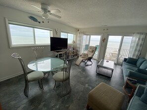 Smart TV, DVD player, books