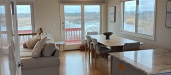 Condo with waterviews and walking distance to beach.