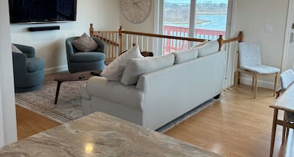 Condo with waterviews and walking distance to beach.