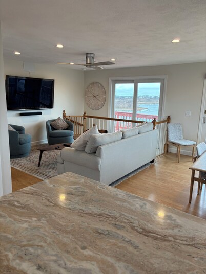 Condo with waterviews and walking distance to beach.