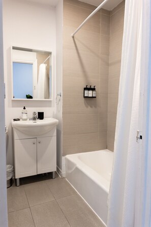 Hair dryer, towels