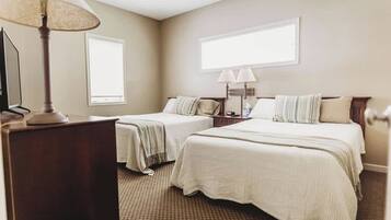 2 bedrooms, iron/ironing board, travel crib, WiFi