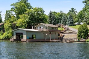 Exterior - Unique lake house built overwater on the Great Lakes, Sodus Bay Lake Ontario (Wolcott)