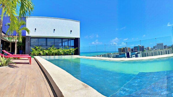 Pool - Vacanze - Edf. Sky Concept apt 1015, Piscina na Cobertura com Vista Panorâmica (Maceió)