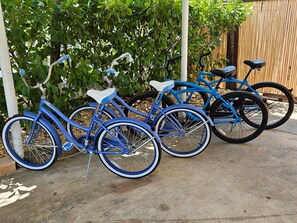 Bicycles available for guests to explore the surrounding area.