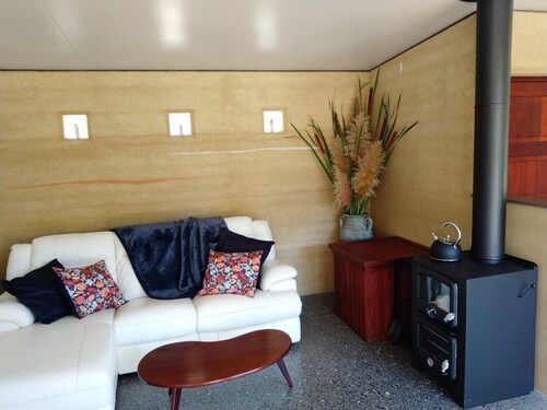 Secluded Off-Grid Rammed Earth Cabin