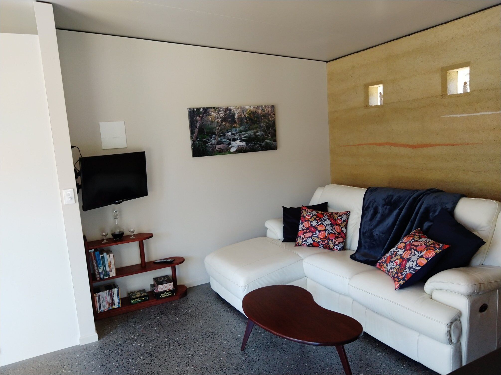 TV, fireplace, DVD player