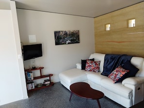 Fernseher, Kamin, DVD-Player