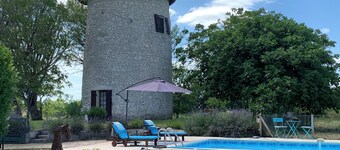 Converted Windmill with Pool in France