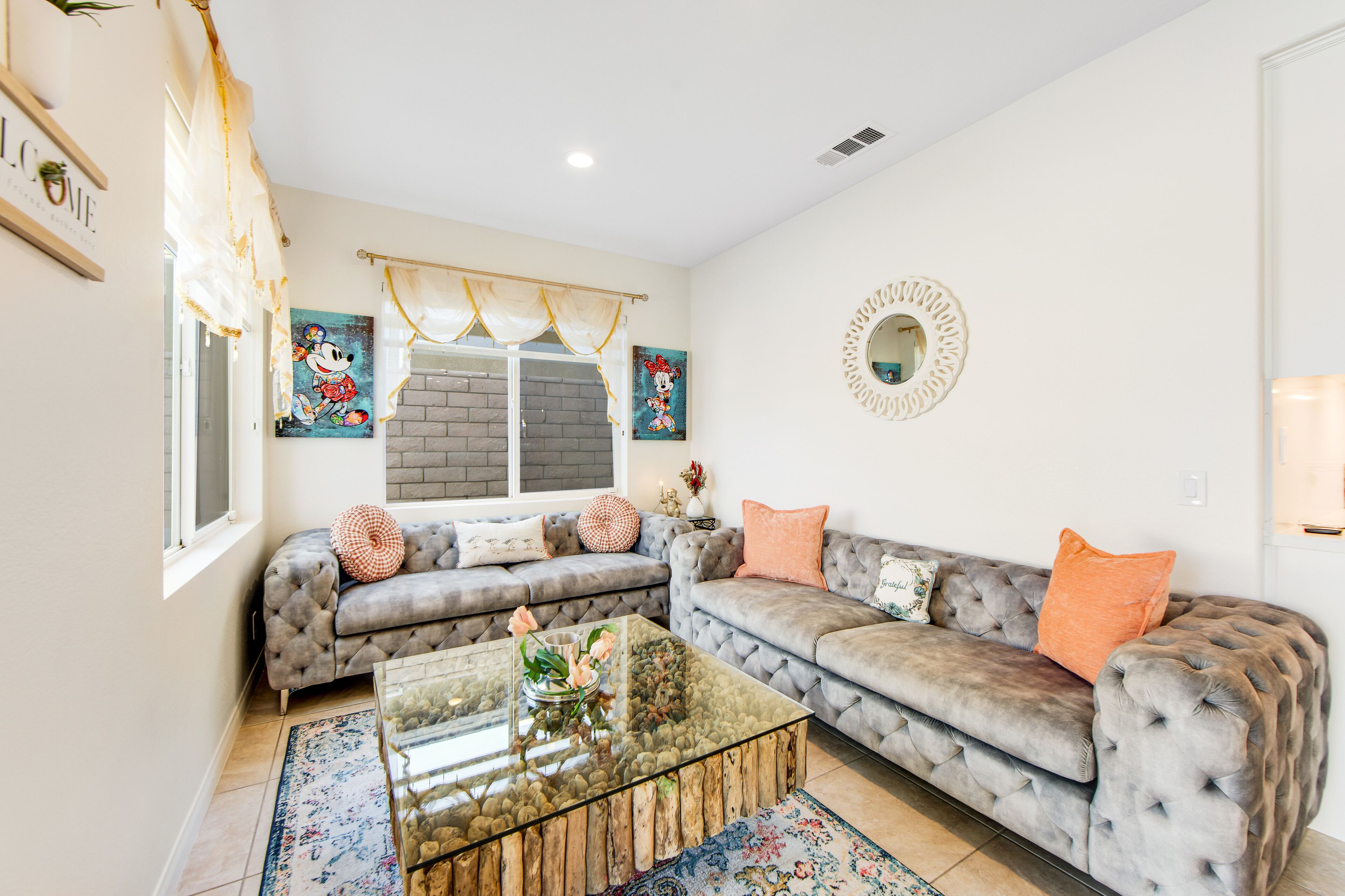 Inviting and unique dog-friendly home with pool, pool spa, firepit, & W/D