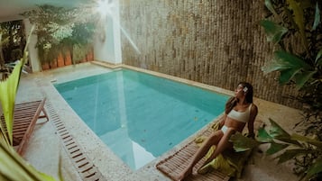 Indoor pool, outdoor pool