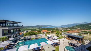 Vista a la playa o el mar