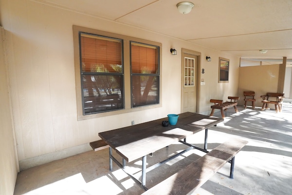 Front porch view with seating area