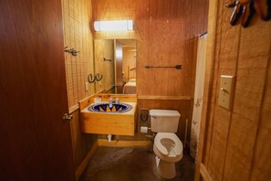 Bathroom - Riverfront cabin with access to shared pool! (Concan)