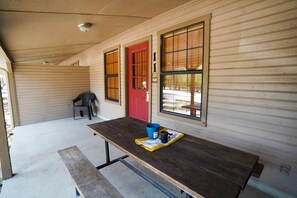 Outdoor dining - Frio Country Resort - Within walking distance to the Frio River! (Concan)