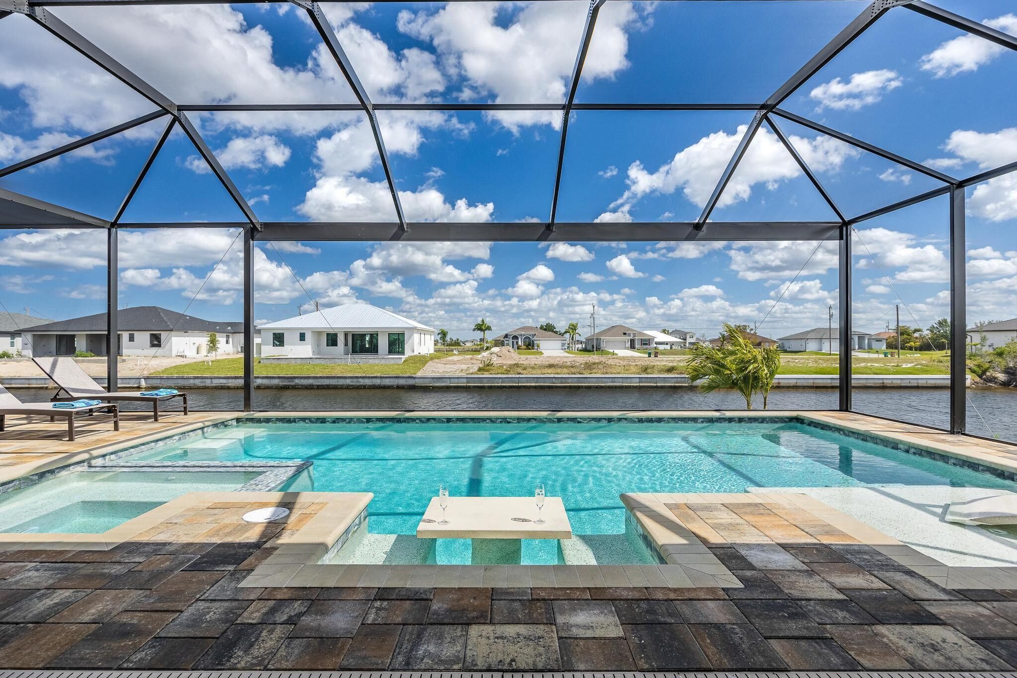 Una piscina riscaldata