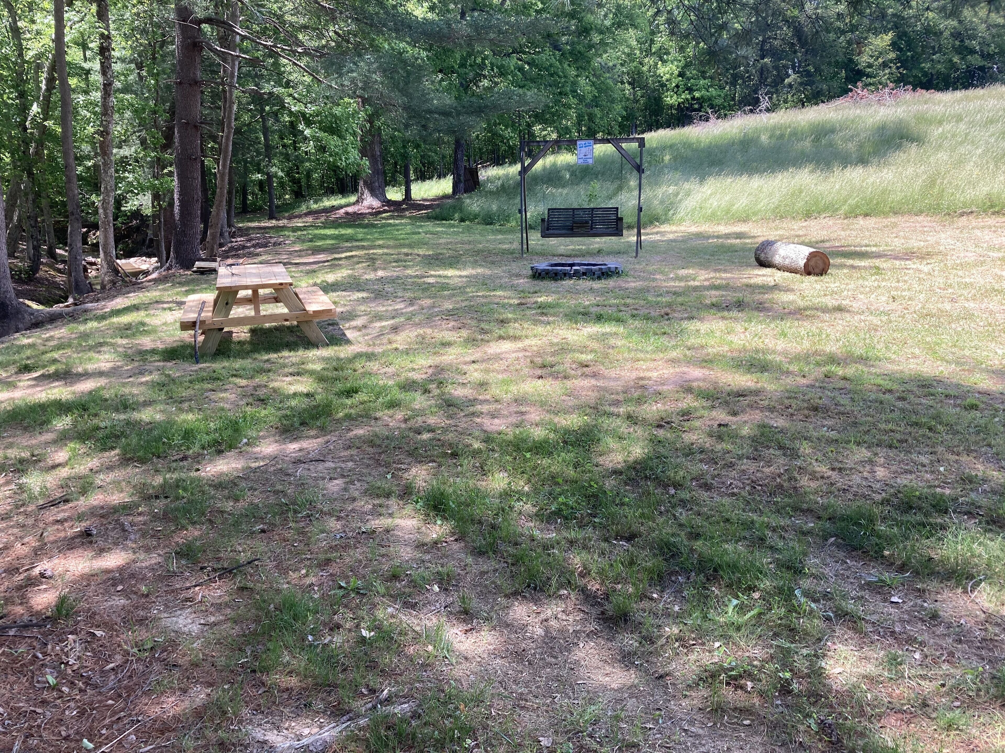 Primitive camping by Neal Creek site #2