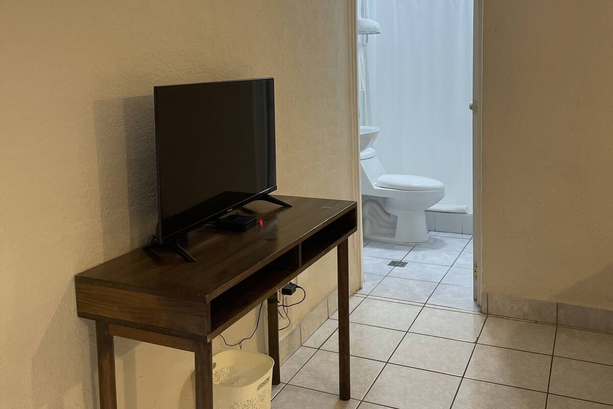 basic double room | living area | 42-inch plasma tv with digital channels, tv