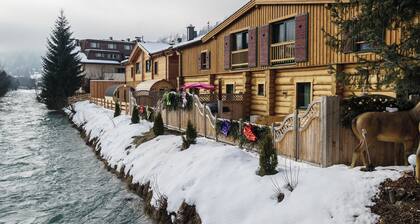 Chalet au bord de l'eau avec sauna Ă Kaprun