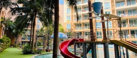 Apartment, 1 Bedroom, Accessible, Balcony | Pool | Outdoor pool