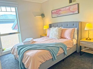 2 bedrooms, iron/ironing board, travel crib, free WiFi