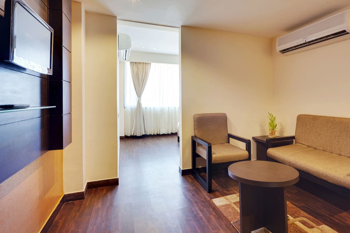 Habitación ejecutiva | 1 habitación, minibar, caja de seguridad en la habitación y escritorio