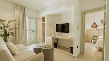 Prestige Suite Sea View | Área de sala de estar