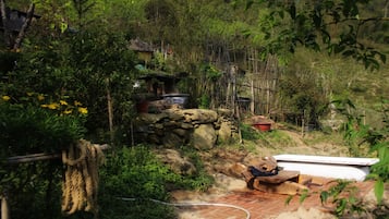 Outdoor banquet area