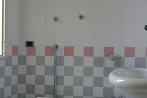 Regadera, secadora de cabello, toallas 