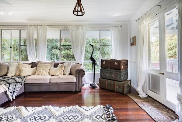 TV, DVD player, stereo