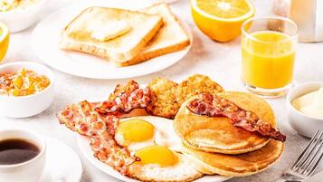 Desayuno inglés (ZAR 120 por persona)
