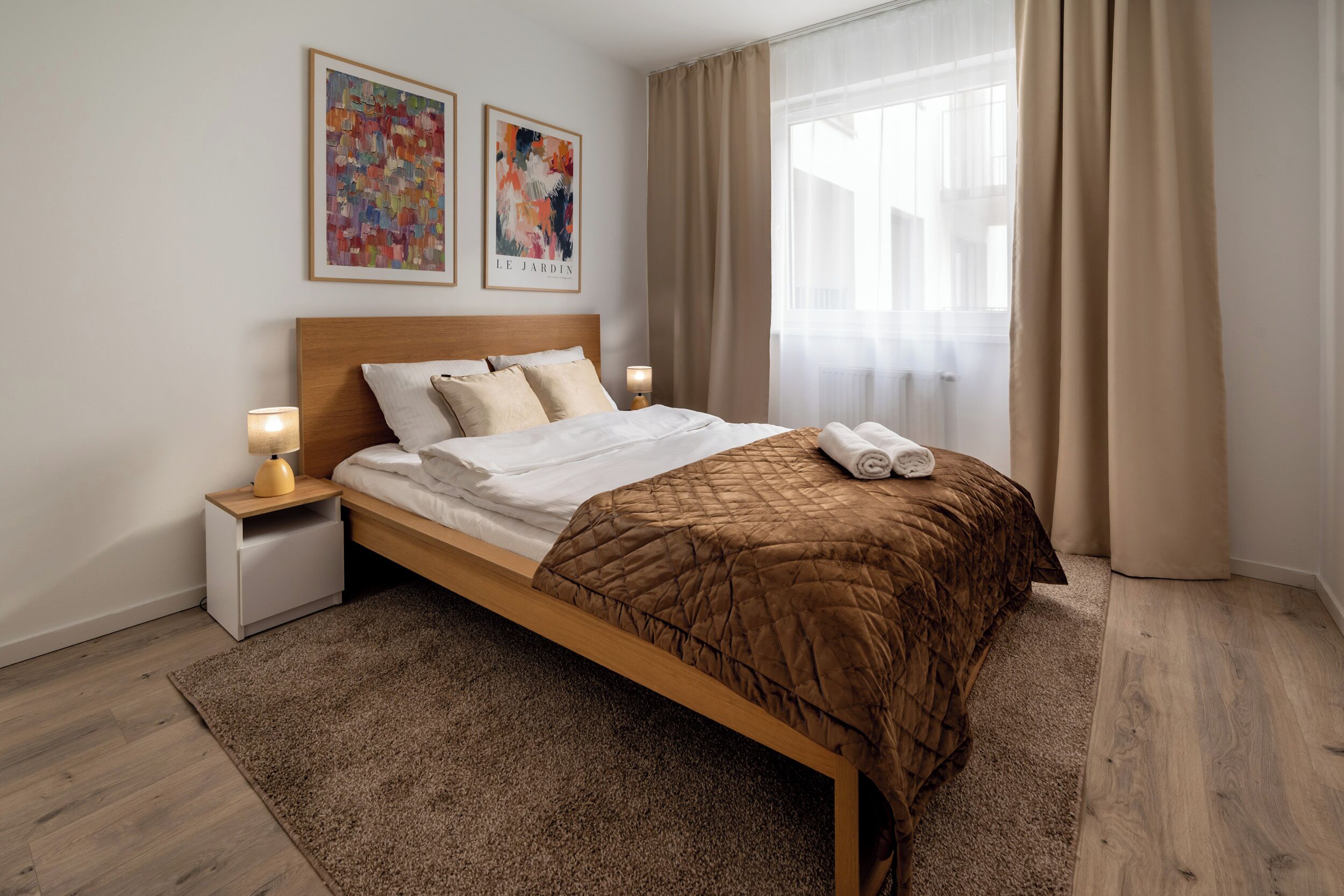 Apartemen Klasik | Seprai antialergi, setrika/meja setrika, Wi-Fi gratis, dan seprai linen