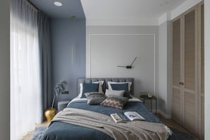 1 habitación, tabla de planchar con plancha, cuna de viaje y wifi 
