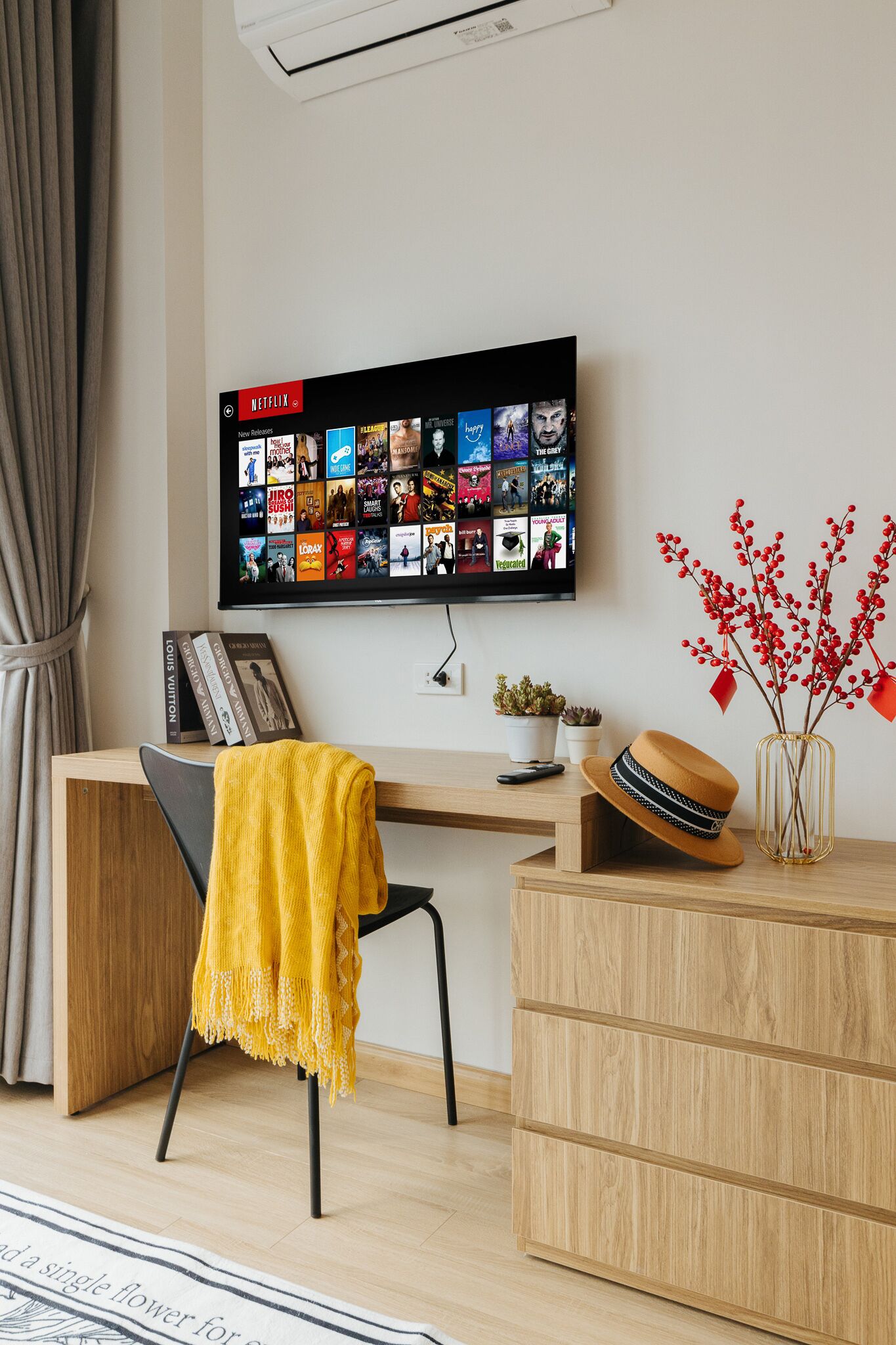 1 habitación, escritorio, cortinas blackout y sistema de insonorización 