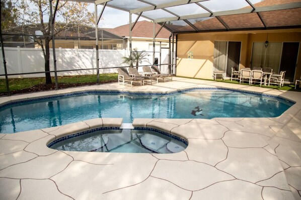 Una piscina climatizada